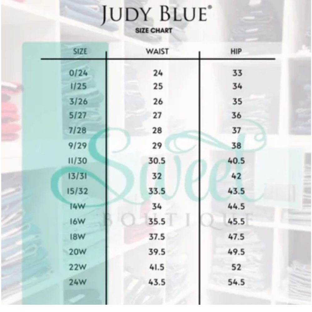 NWT Judy Blue High Waist Straight Fit Denim Blue Jeans Size 11:30 - Picture 9 of 9
